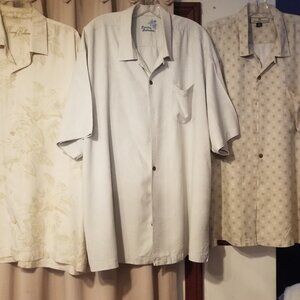 Tommy Bahama XXL Camp Style Shirts, Lot of 3, 100% Silk, Pre-owned